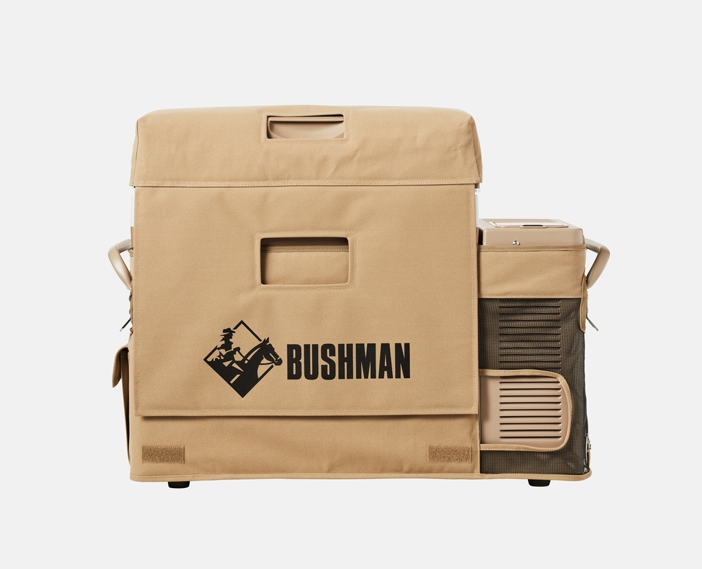 Back view of Bushman Fridge 35-52L