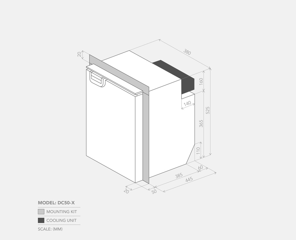 Bushman DC50-X dimensions