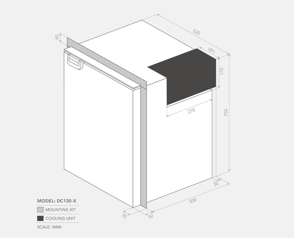 Bushman DC130-X dimensions