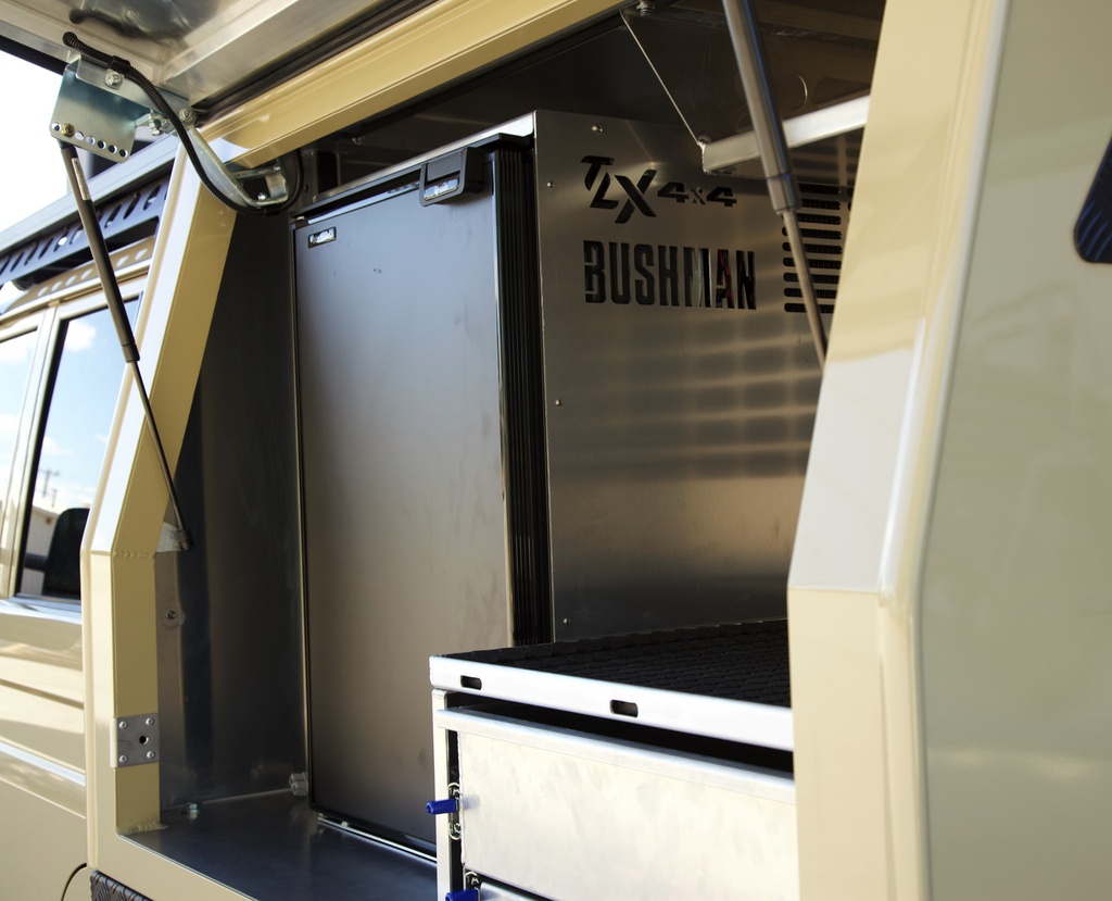 Bushman DC65-X Fridge Box mounted on a Van