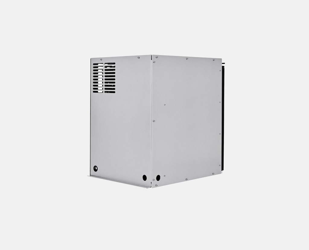 Side view of Bushman DC85-X Fridge Box showing internal compressors