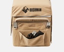 Side view of Original Bushman Fridge 35L with power cables