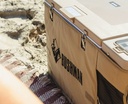 Original Bushman Fridge 35L on beach